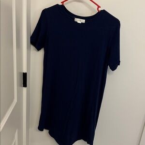 Navy Blue T-Shirt Dress